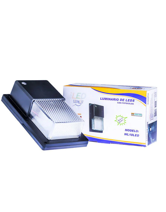 Arbotante de LED 10W con fotocelda (WL10LED)