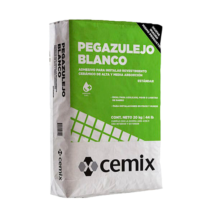 Adhesivo Cemix Pegazulejo Blanco