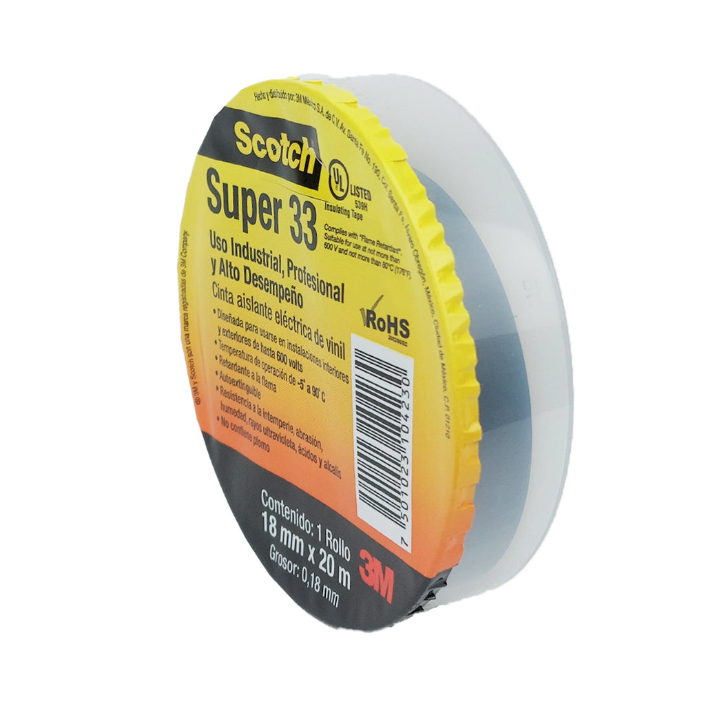 Cinta Eléctrica de Vinil Scotch Super 33 3M — PLOMERIA UNIVERSAL