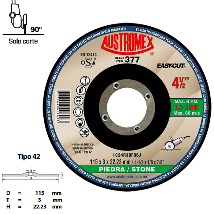 Disco de Corte para Piedra Austromex Easy-Cut